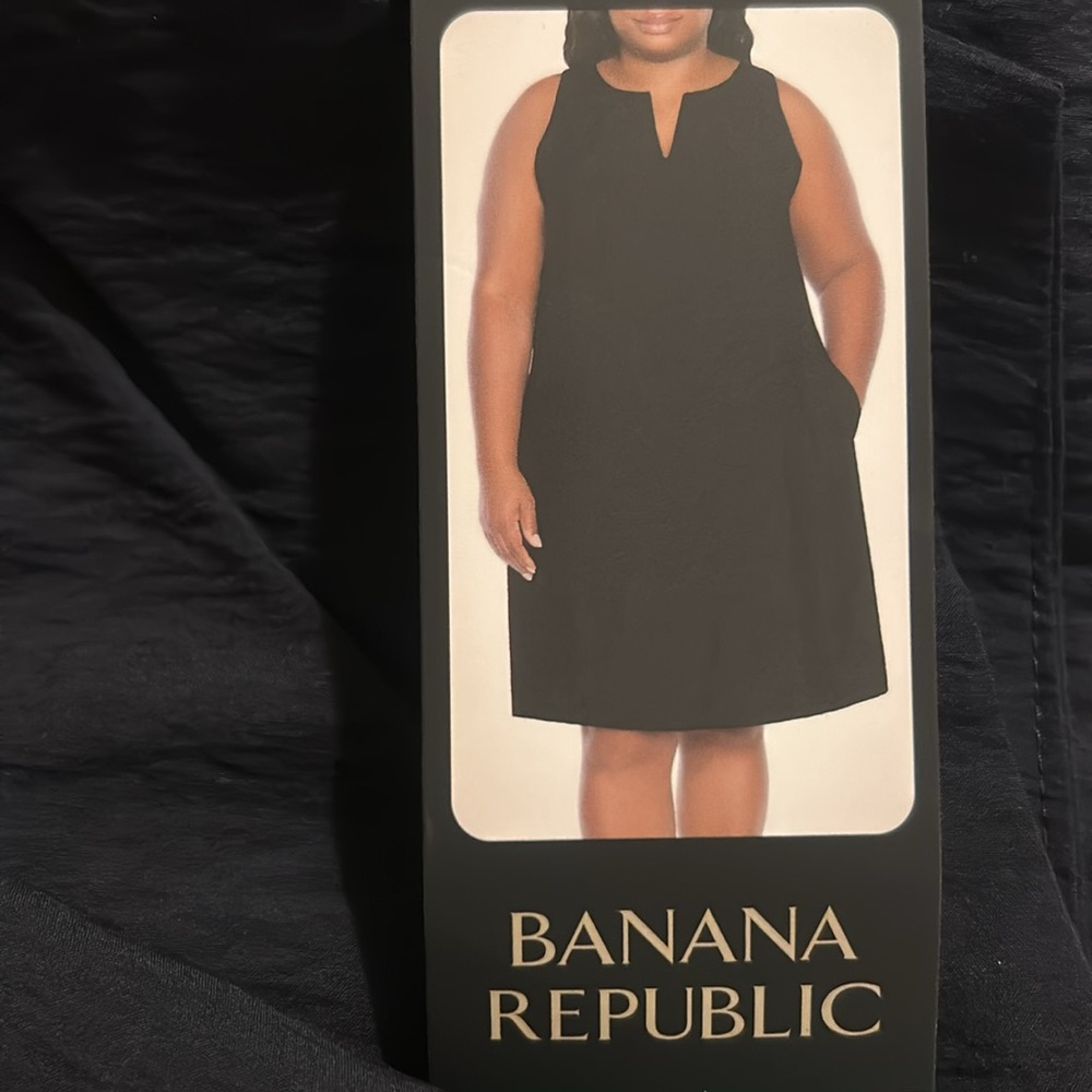 NWT Banana Republic dress women’s black sleeveless size XL